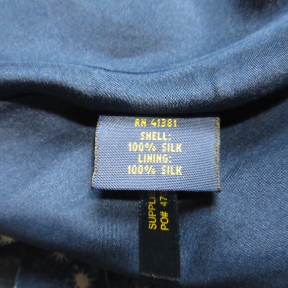 NWT Polo Ralph Lauren Silk Slip Maxi in Clearwater Handkerchief Dress 10 $598 - Picture 5 of 8